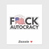 Eff autocratie sticker (Vel)