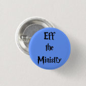 Eff het ministerie ronde button 3,2 cm (Voorkant /achterkant)