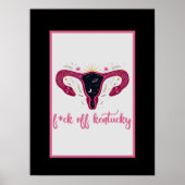 Eff Off Kentucky Celestial Uterus Pro-Choice Poster (Voorkant)