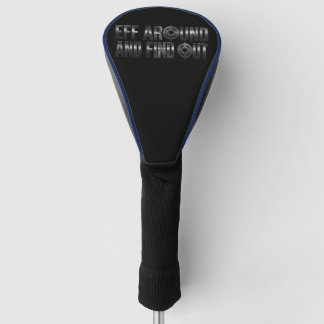 Eff Rondneuzen en erachter komen – Gunmetal. Golfheadcover