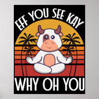 Eff You See Kay Waarom Oh Je Grappige Schattige Ko