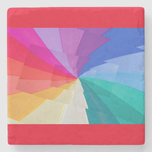 Effect Droste op stenen onderzetter