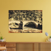 EFFECT GRUNGE op middeleeuws op canvasprint Canvas Afdruk (Insitu (Woonkamer))