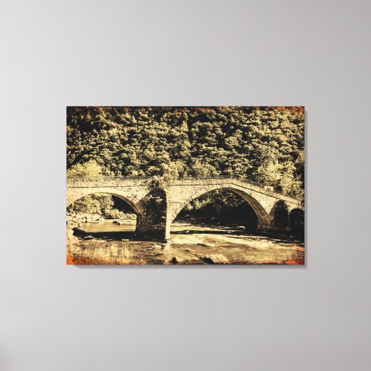 EFFECT GRUNGE op middeleeuws op canvasprint Canvas Afdruk (Voorkant)