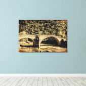 EFFECT GRUNGE op middeleeuws op canvasprint Canvas Afdruk (Insitu (Houten vloer))
