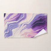 Effect lilac marble IU Handdoek (Handdoek)