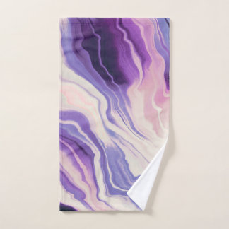 Effect lilac marble IU Handdoek