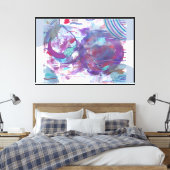 Effect op de Manen Canvas Afdruk (Insitu (Slaapkamer))