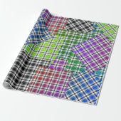  Effect Plaid Gift Wrap HAMbyWG Cadeaupapier (Uitgerold)