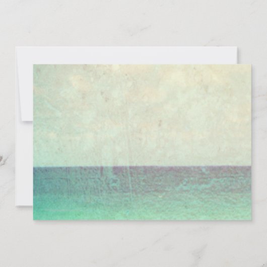  effect strand bruiloft kaart (Achterkant)