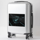 effect van gekraakt glas sticker (Koffer)