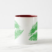 Effect van hot-lips tweekleurige koffiemok (Center)