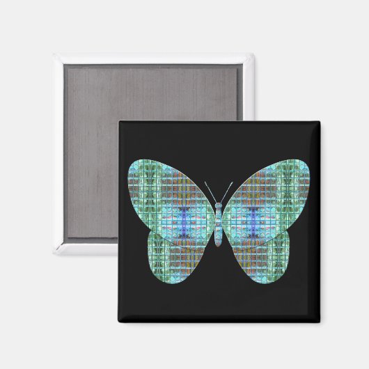 Effect van juwelig vlinderglas magneet (Voorkant / Achterkant)