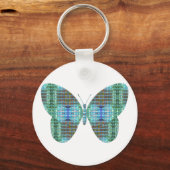 Effect van juwelig vlinderglas sleutelhanger (Voorkant)