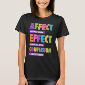 Effect vs Effect Grammatica – Grappig Woord Nerd G T-shirt (Voorkant)
