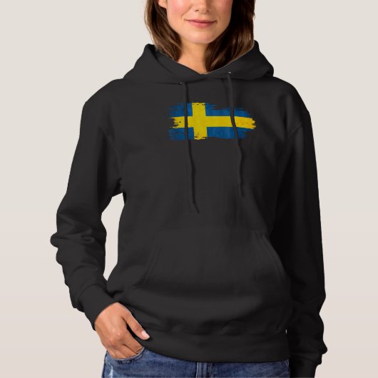 Effect Zweedse nationale vlag Hoodie (Voorkant)