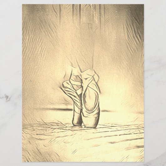 -effectballetschoenen Papier (Achterkant)