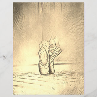 -effectballetschoenen Papier