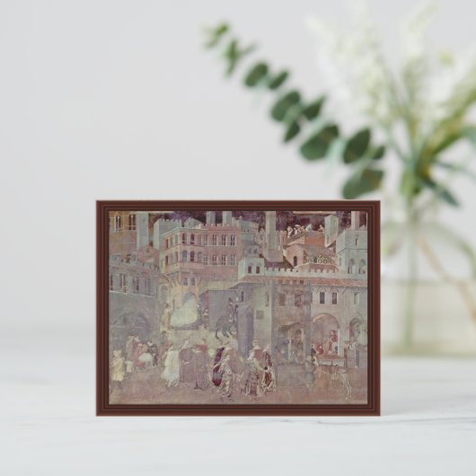 Effecten van goed bestuur in de stad" briefkaart (Staand voorkant)