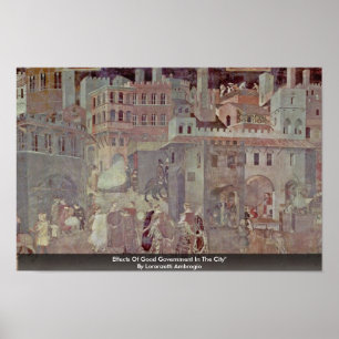 Effecten van goed bestuur in de stad" poster