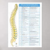 Effecten van Spinale Subluxatie Chiropractie Poste Poster (Voorkant)