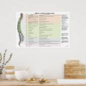 Effecten van Spinale subluxatie Poster Chiroprakti (Keuken)