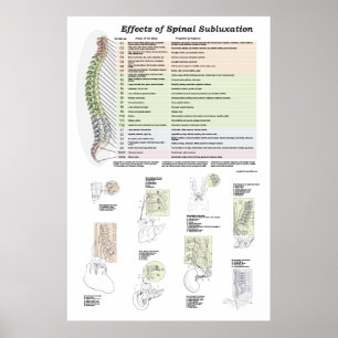 Effecten van Spinale subluxatie Poster Chiroprakti