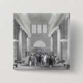 Effectenbeurs Vierkante Button 5,1 Cm (Voorkant)