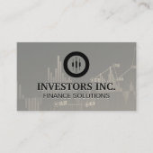 effectenmakelaar | Investering | voorraadgrafiek Visitekaartje (Voorkant)