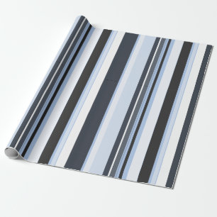 Effectieve hedendaagse diagonale strepen cadeaupapier