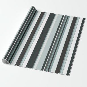 Effectieve hedendaagse diagonale strepen cadeaupapier