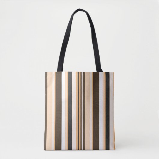 Effectieve hedendaagse verticale strepen tote bag (Voorkant)