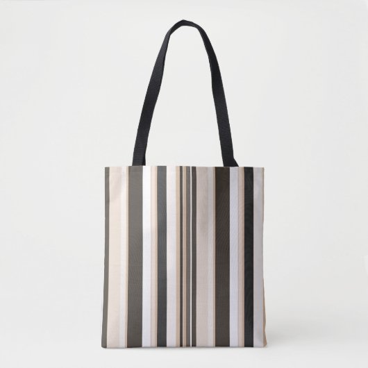 Effectieve hedendaagse verticale strepen tote bag (Voorkant)