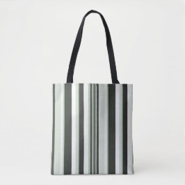 Effectieve hedendaagse verticale strepen tote bag