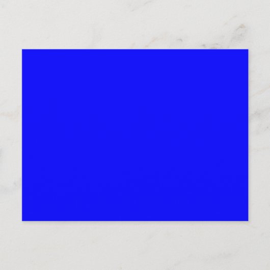 Effektief 0000FF Blauw Briefkaart (Voorkant)