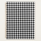 Effektief zwart en wit Chevron patroon standaard Planner (Voorkant)