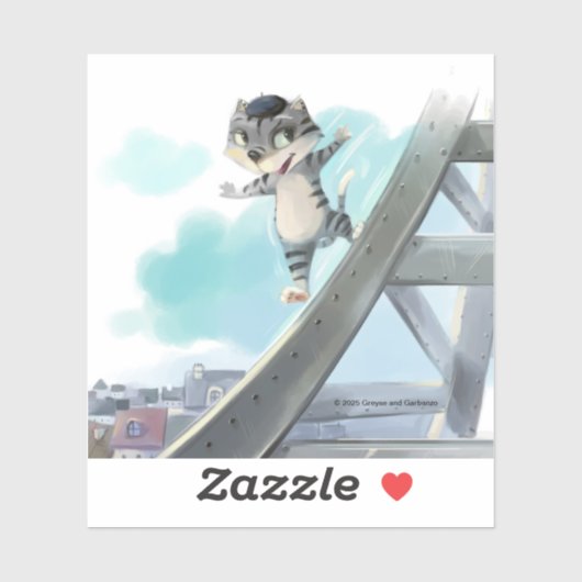 Effel Tower Vinyl Sticker - (Diverse Maten) (Vel)