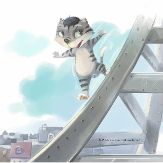 Effel Tower Vinyl Sticker - (Diverse Maten) (Voorkant)