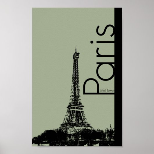 effeltower-parijs poster (Voorkant)