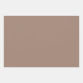 Effen amandelbever Bister Brown Shades 3 Tones Inpakpapier Vel (Voorkant 2)