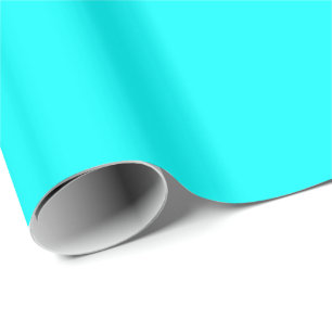 Effen Aqua Blauw Cadeaupapier
