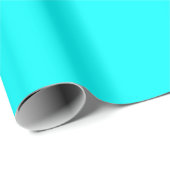 Effen Aqua Blauwe Kleurschakering Cadeaupapier (Rol Hoek)