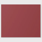 Effen baksteen rood kleur tint toon cadeaupapier (Vlak)
