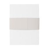 Effen Beige Bruiloft Uitnodigingen Wikkel (Achterkant Voorbeeld)