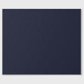 Effen blauwe zwarte kleur tint cadeaupapier (Vlak)