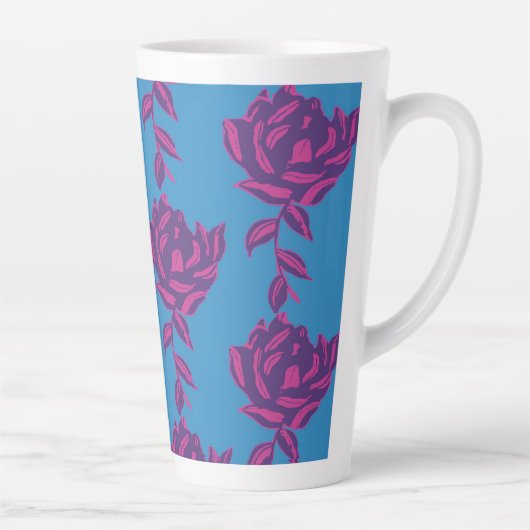 effen bloem latte mok (Rechts)