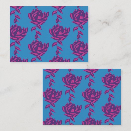 effen bloem notitiekaartje (Voorkant / Achterkant)