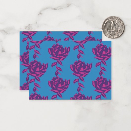 effen bloem notitiekaartje (Voorkant / Achterkant in situ)