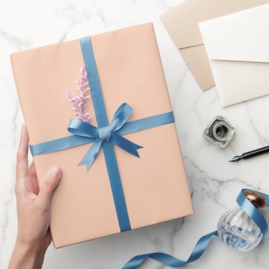 Effen Blush Abrikoos Perzik Kleurschakering Cadeaupapier (Geschenken)