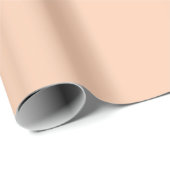 Effen Blush Abrikoos Perzik Kleurschakering Cadeaupapier (Rol Hoek)